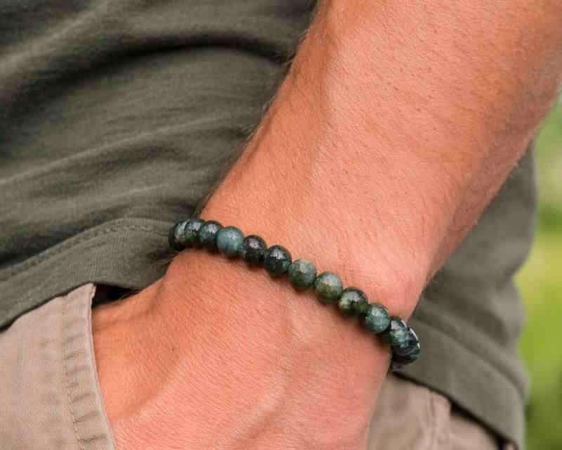 Powerbead armband Mosagaat 8 mm (bredere pols), -, -, Nieuw, Ophalen of Verzenden