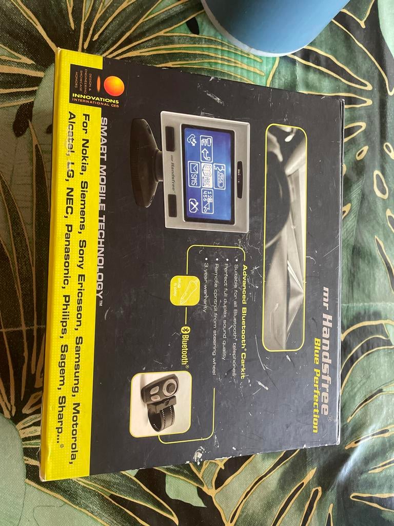 Mr Handsfree Blue Perfection Bluetooth Carkit - Compleet, Auto diversen, Carkits, Ophalen of Verzenden, Zo goed als nieuw