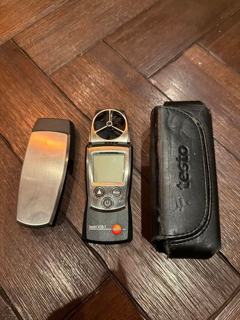 Testo 410-1 Anemometer met Beschermkap en Hoes, Doe-het-zelf en Verbouw, Ophalen of Verzenden, Gebruikt, Overige meters