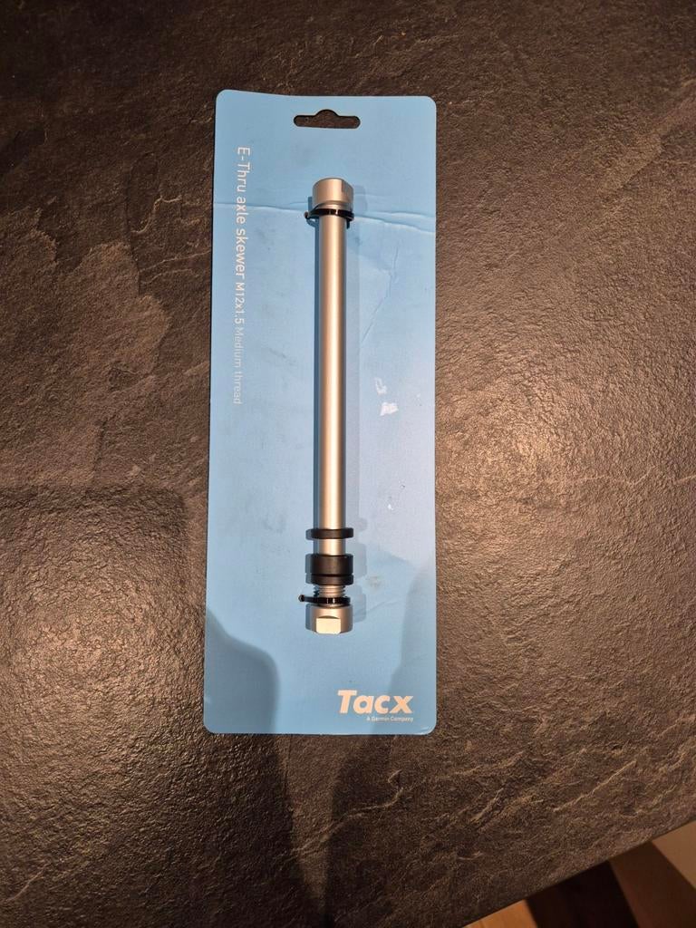 Tacx E-Thru steekas M12x1.5 Medium draad, Ophalen of Verzenden, Nieuw, Overige typen, Tacx