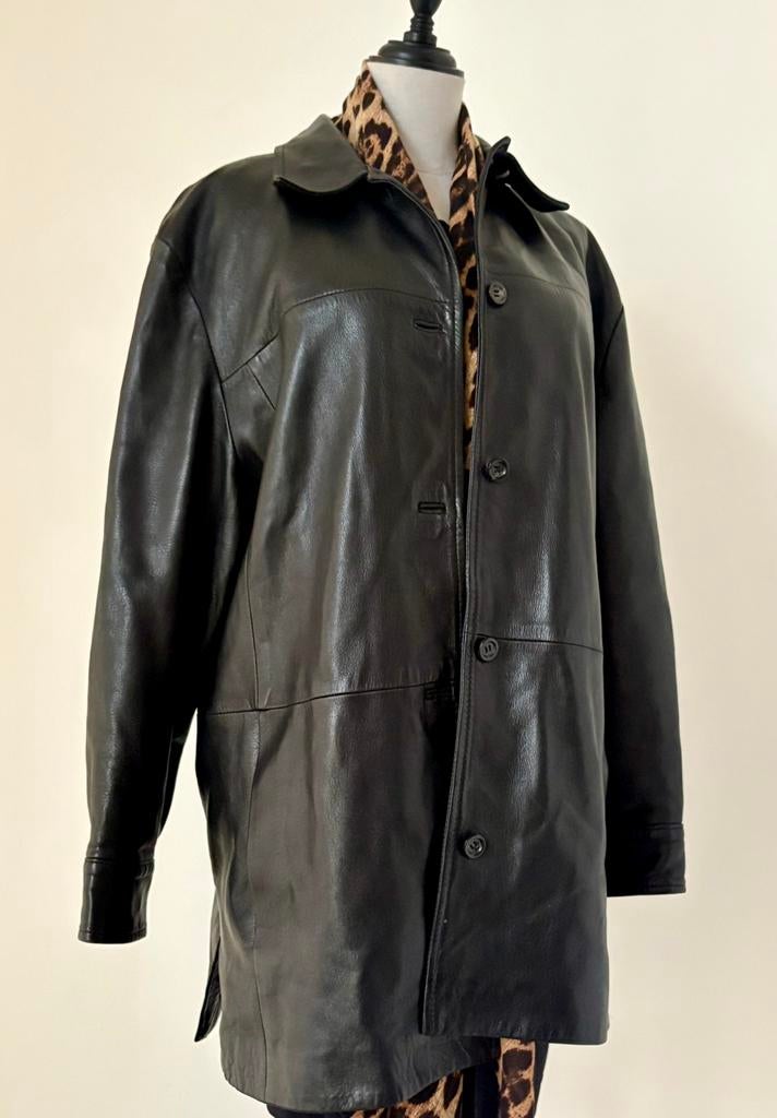 Zapa Parijs/ Pauw M40 twv 1.170 echte nappa leer caban jas, Maat 38/40 (M), Zapa Paris, Zwart, Nieuw