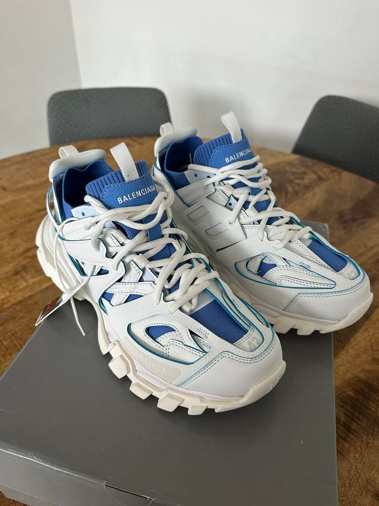 Balenciaga Track Sneakers Wit Blauw, Kleding | Heren, Schoenen, Ophalen of Verzenden, Zo goed als nieuw, Wit, Sneakers of Gympen