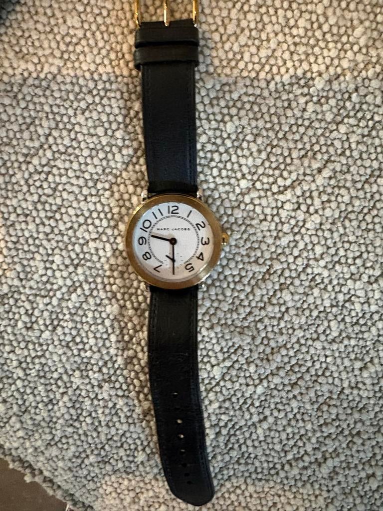 Marc Jacobs Horloge - Zo goed als nieuw, Overige merken, Overige materialen, Leer, Polshorloge