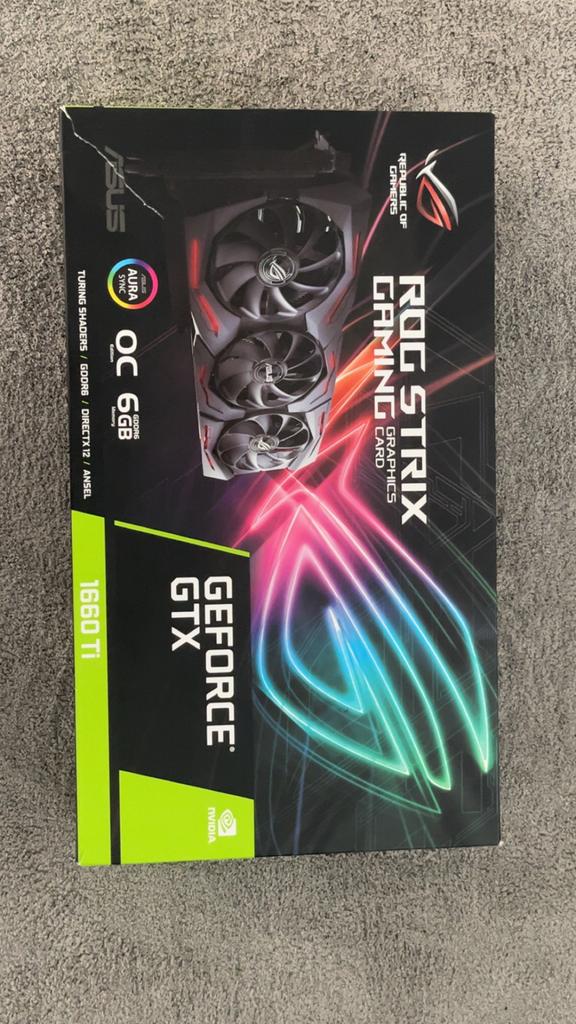 ASUS ROG Strix GeForce GTX 1660 Ti OC 6GB GDDR6, Computers en Software, PCI-Express 3, HDMI, GDDR6, Ophalen of Verzenden
