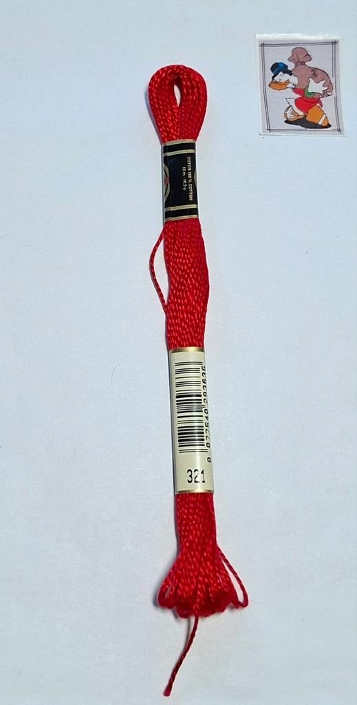 DMC perle 5, rood 321 10m, Mulhouse, France, Nieuw, Ophalen of Verzenden, Borduurgaren of Zijde