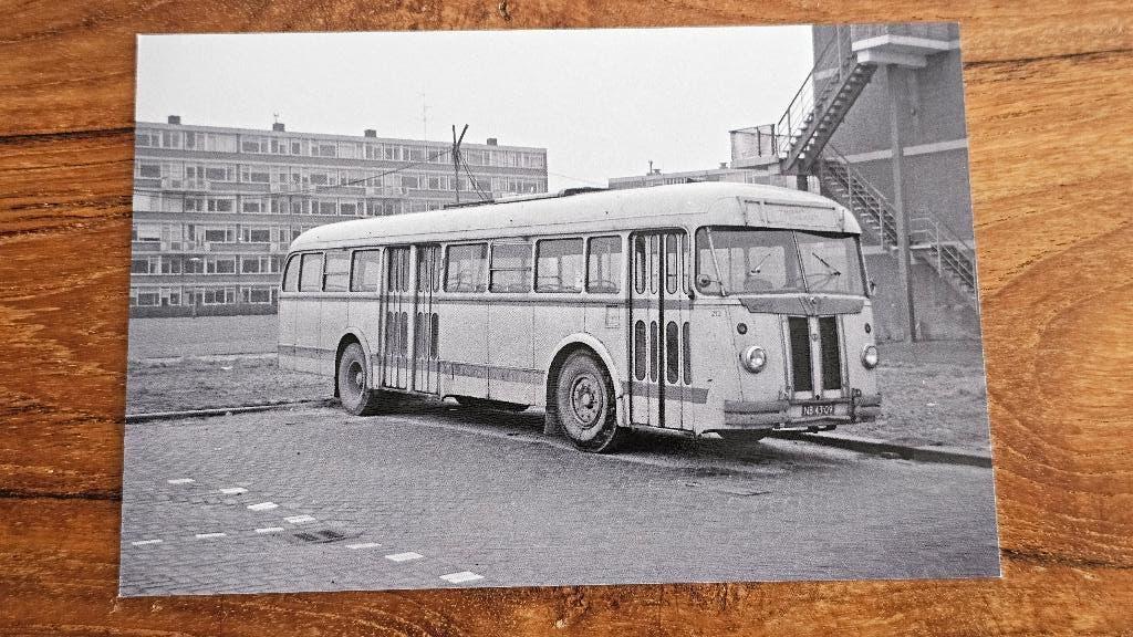 Foto BUS De Jong Rijsoord 212 ex HTM 45, Verzamelen, Spoorwegen en Tramwegen, Verzenden, Gebruikt, Bus of Metro, Overige typen