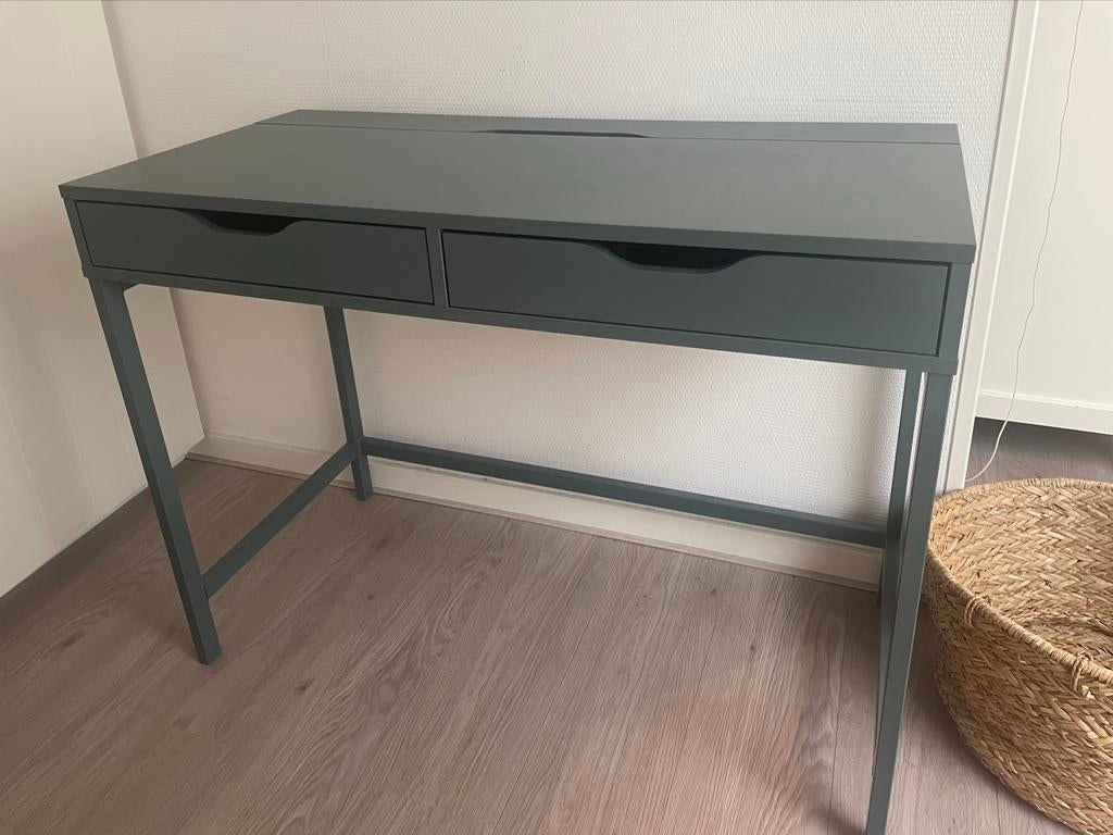 Ikea bureau Alex blauw, Ophalen, Zo goed als nieuw