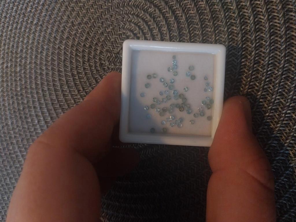 Lot 2mm kleine apatiet cabochons edelsteen 2, Ophalen of Verzenden