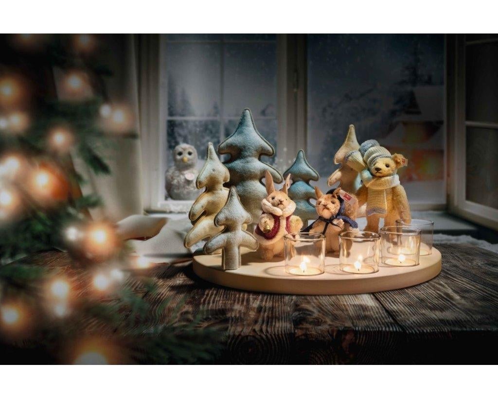 Steiff Winterwonderland set Konijn beer eekhoorn, Ophalen of Verzenden, Nieuw, Stoffen beer, Steiff
