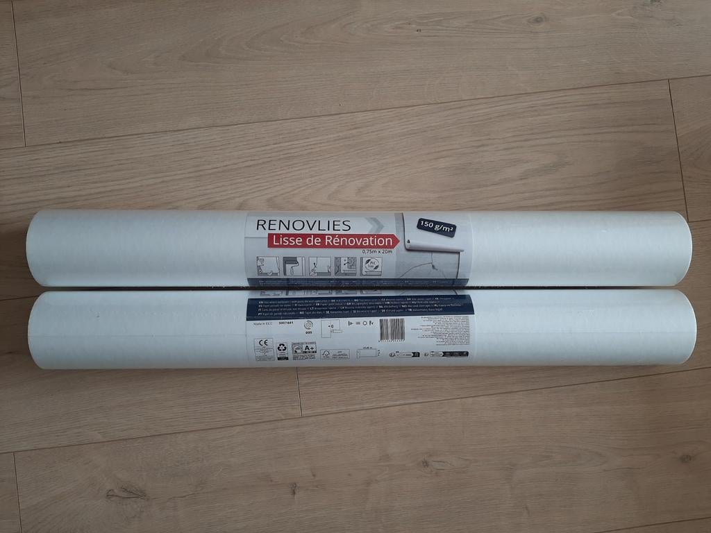 Renovlies behang Action, Huis en Inrichting, Stoffering | Behang, Ophalen, Minder dan 10 m², Wit