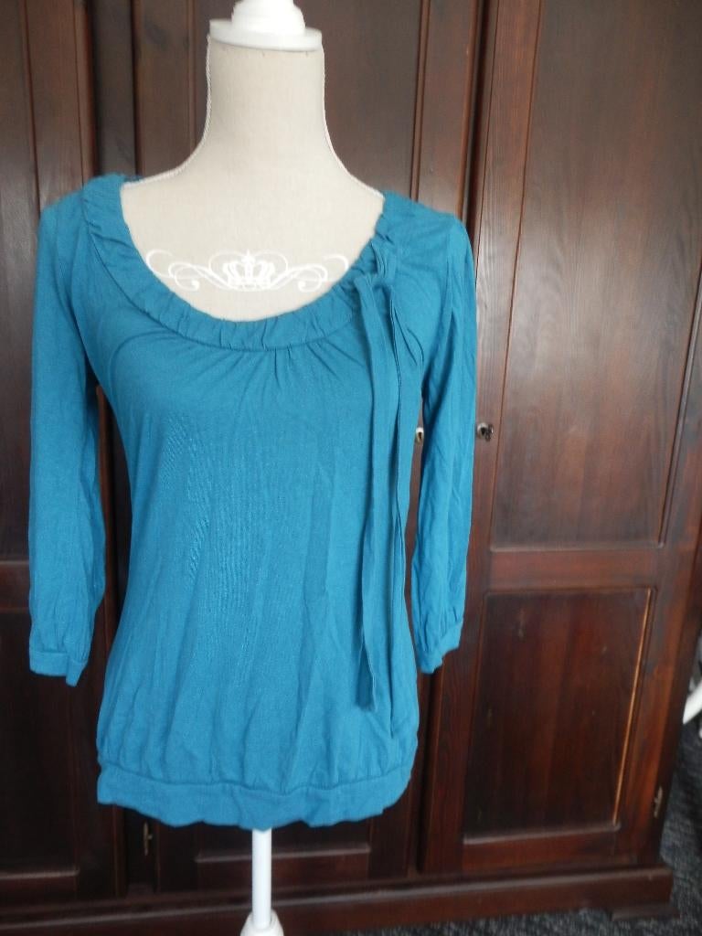 Hema shirt blauw maat S, Kleding | Dames, Maat 38/40 (M), Blauw, Ophalen of Verzenden, Zo goed als nieuw