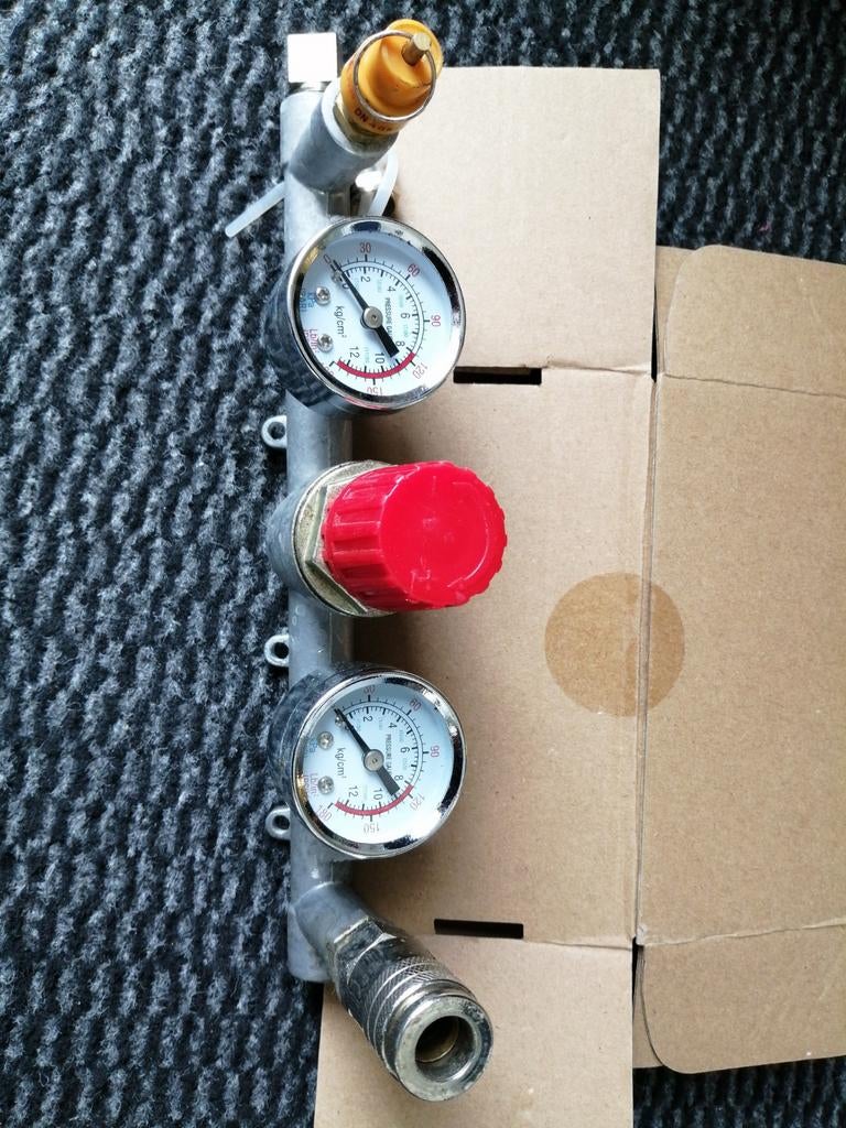 Manometers ontluchter reduceer evt voor compressor, Ophalen of Verzenden