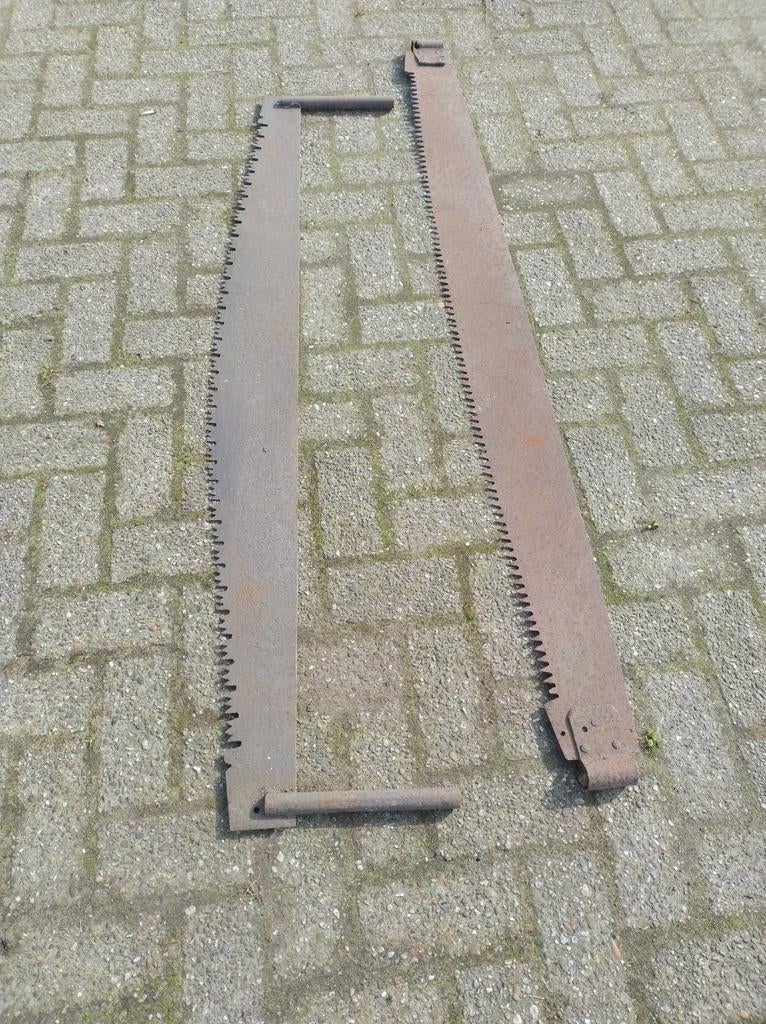 Bomenzaag. 150 en 165 cm lang, antiek., Ophalen of Verzenden