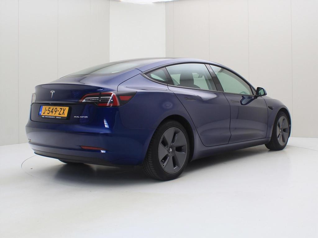 Tesla Model 3 Long-Range AWD 351pk 75 kWh 91% SoH FACELIFT [, Automaat, Gebruikt, Zwart, Origineel Nederlands