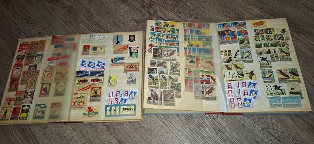 Lucifer doos reclames 100derde in orgineele map, Ophalen of Verzenden