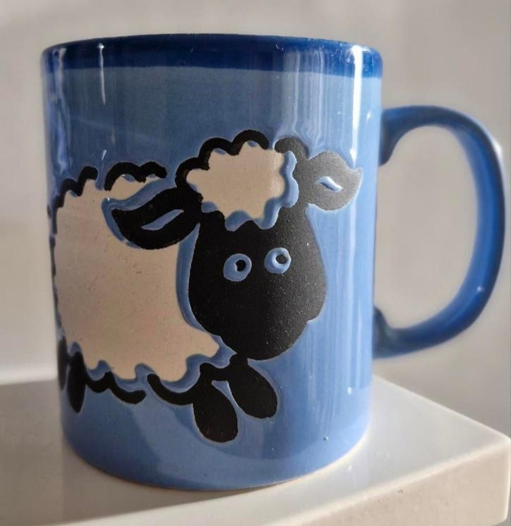 Beker Just Mugs Schaap, Ophalen of Verzenden, Zo goed als nieuw, Overige stijlen, Kop(pen) en/of Schotel(s)