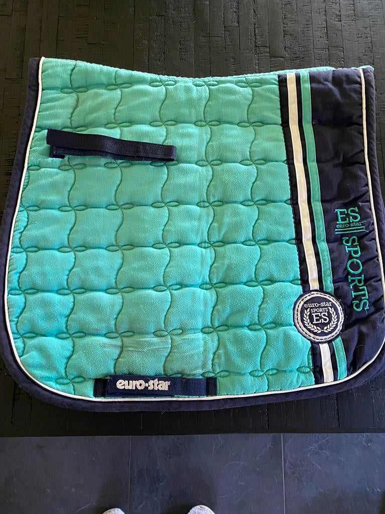 Eurostar dekje groen/blauw, Dieren en Toebehoren, Paarden en Pony's | Dekens en Dekjes, Full (L), Gebruikt, Ophalen of Verzenden