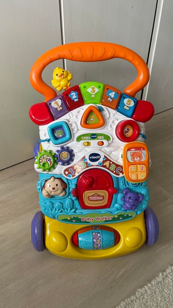Vtech 2 in 1 baby walker - loopwagen incl batterijen, Kinderen en Baby's, Speelgoed | Vtech, Ophalen, Zo goed als nieuw, 6 maanden tot 2 jaar