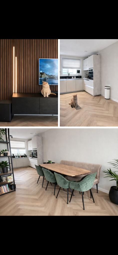 40m² Visgraat PVC vloer – Beige eiken – Nieuw – Plak PVC, Huis en Inrichting, Ophalen, Nieuw, 50 tot 75 m², Beige