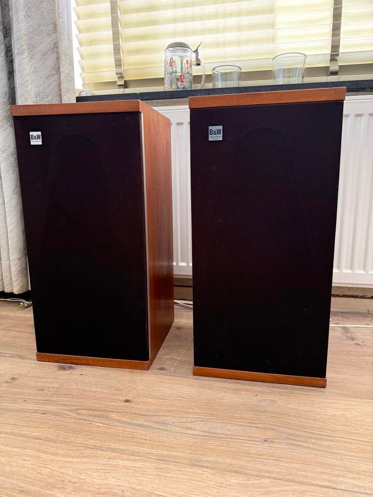 B&W DM4 Speakers – Vintage topkwaliteit (set van 2), Audio, Tv en Foto, Luidsprekers, Gebruikt, Front, Rear of Stereo speakers