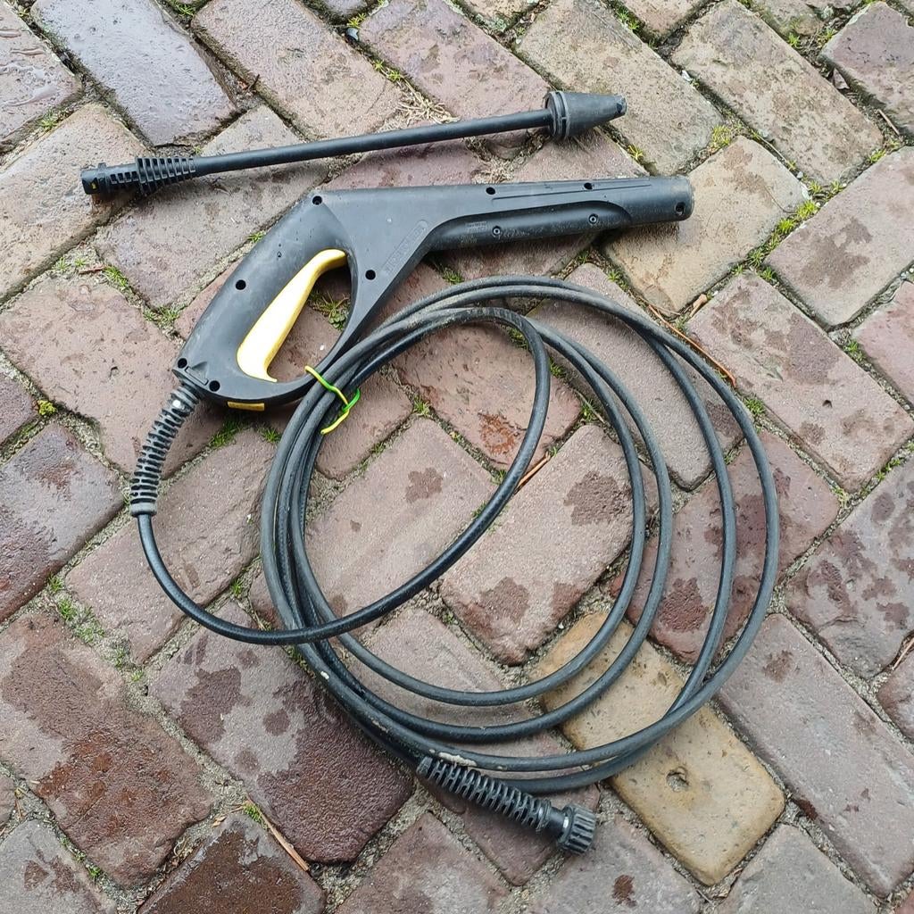 Karcher hogedruk spuitlans met slang, Tuin en Terras, Ophalen of Verzenden, Gebruikt, Elektrisch, Karcher terras reiniger