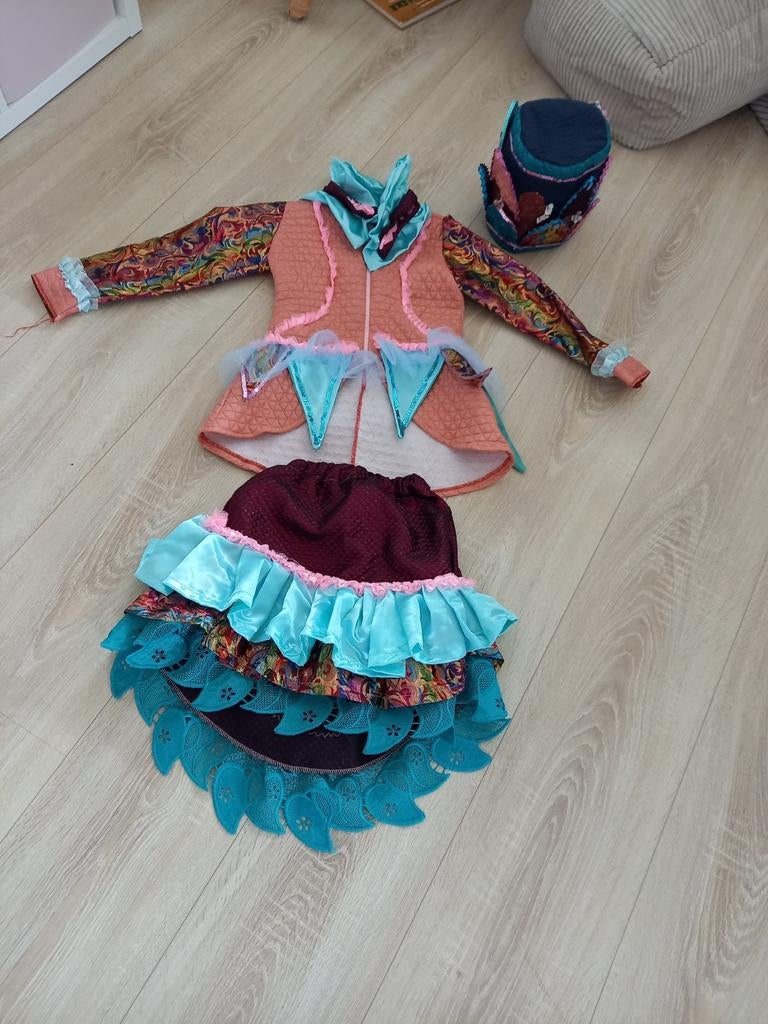 Carnaval kostuum kind maat 122-128, Ophalen, Zo goed als nieuw, 122 t/m 128, Meisje