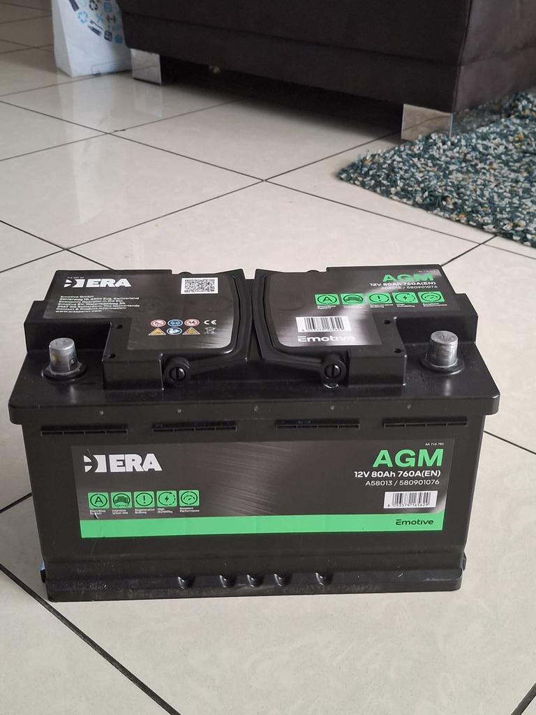 Nieuwe ERA AGM Auto Accu 12V 80Ah 760A (EN), Ophalen, Nieuw, Universele onderdelen