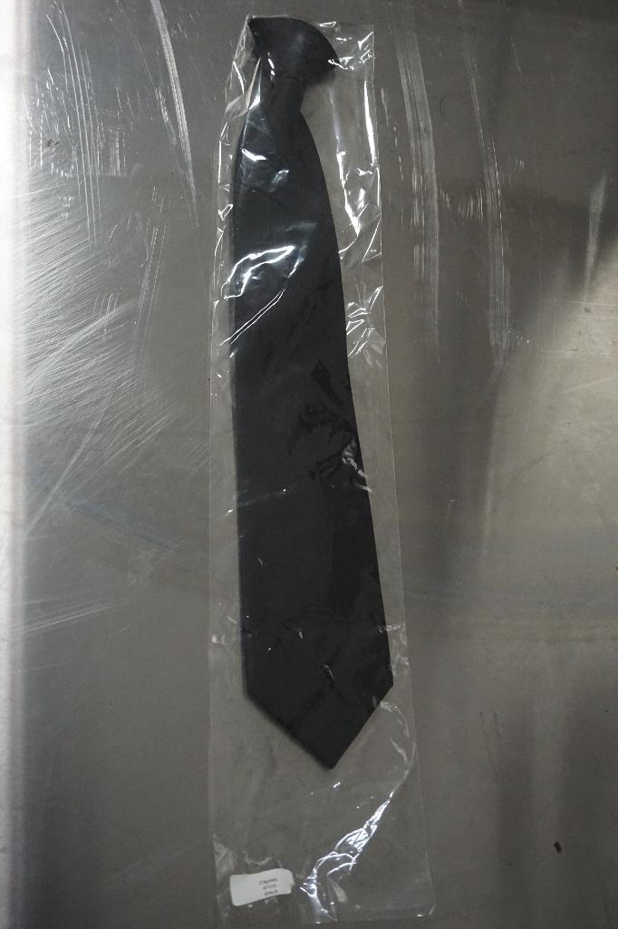 Partij 161x clip stropdassen stropdas clipdas 47-57 cm, Effen, Zwart, Nieuw, Ophalen of Verzenden