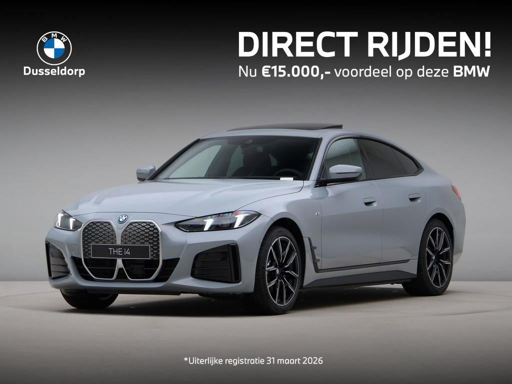 BMW i4 eDrive35 M Sport Edition 70 kWh (bj 2025, automaat), Auto's, 478 km, Achterwielaandrijving, Zwart, Met garantie (alle)