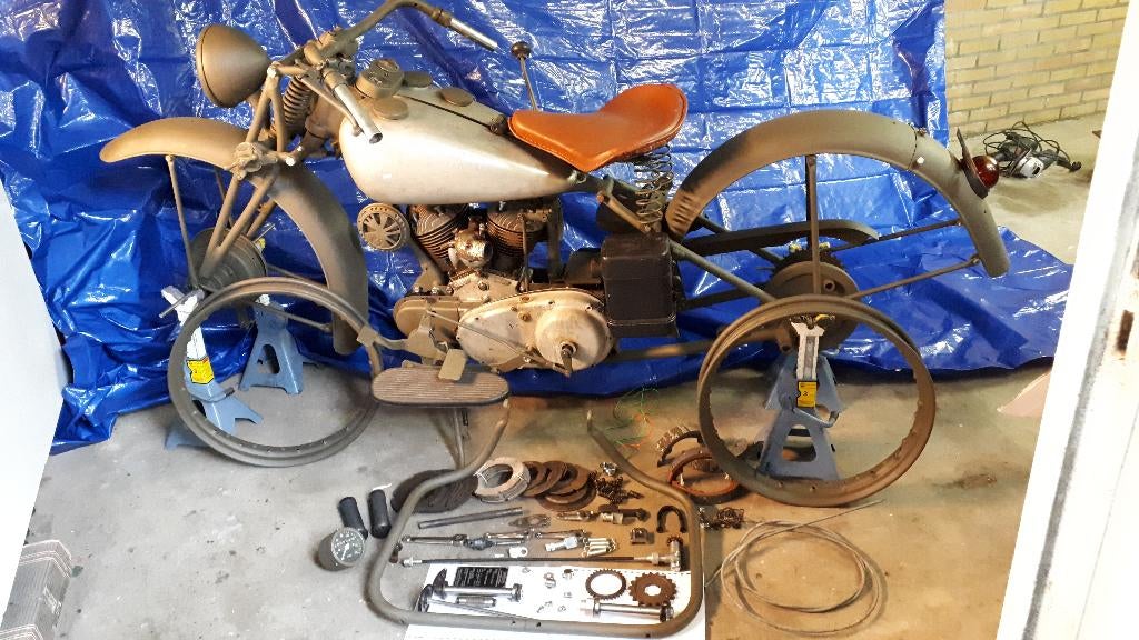 gezocht: project Harley WLA  liberator Indian van voor 1950, Ophalen of Verzenden, Gebruikt