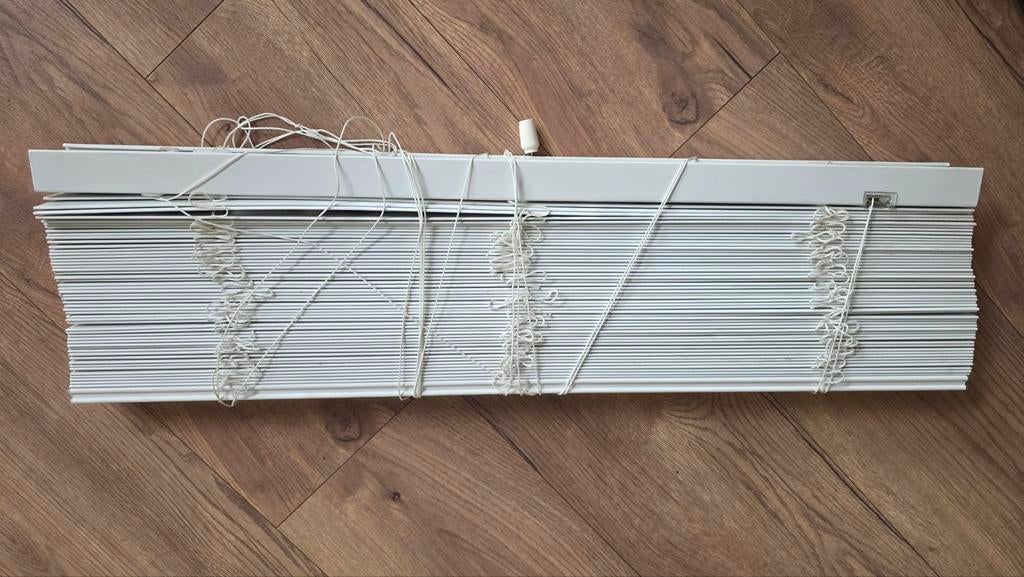 2x SOLUNA Aluminium jaloezie 50mm mat wit 90x240cm, Ophalen, Wit, 50 tot 100 cm, Zo goed als nieuw