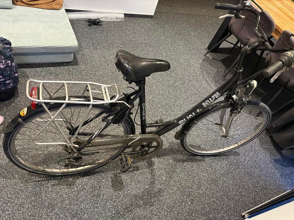 Herenfiets met nieuwe voorband, Ophalen of Verzenden, Gebruikt, Overige merken