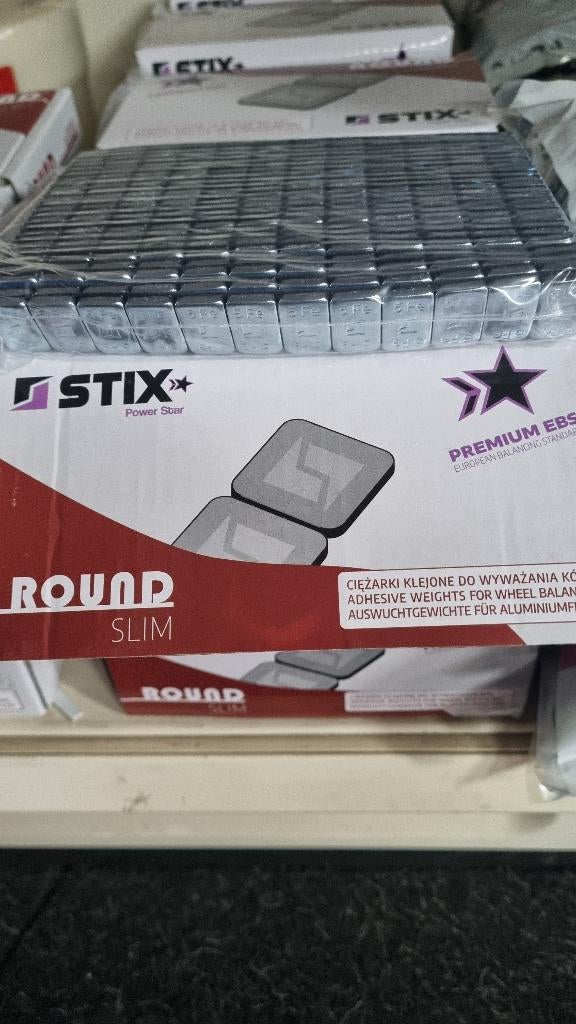 100 Strips Plaklood Gegalvaniseerde 12x5 Gram - Kleefgewicht, Ophalen of Verzenden