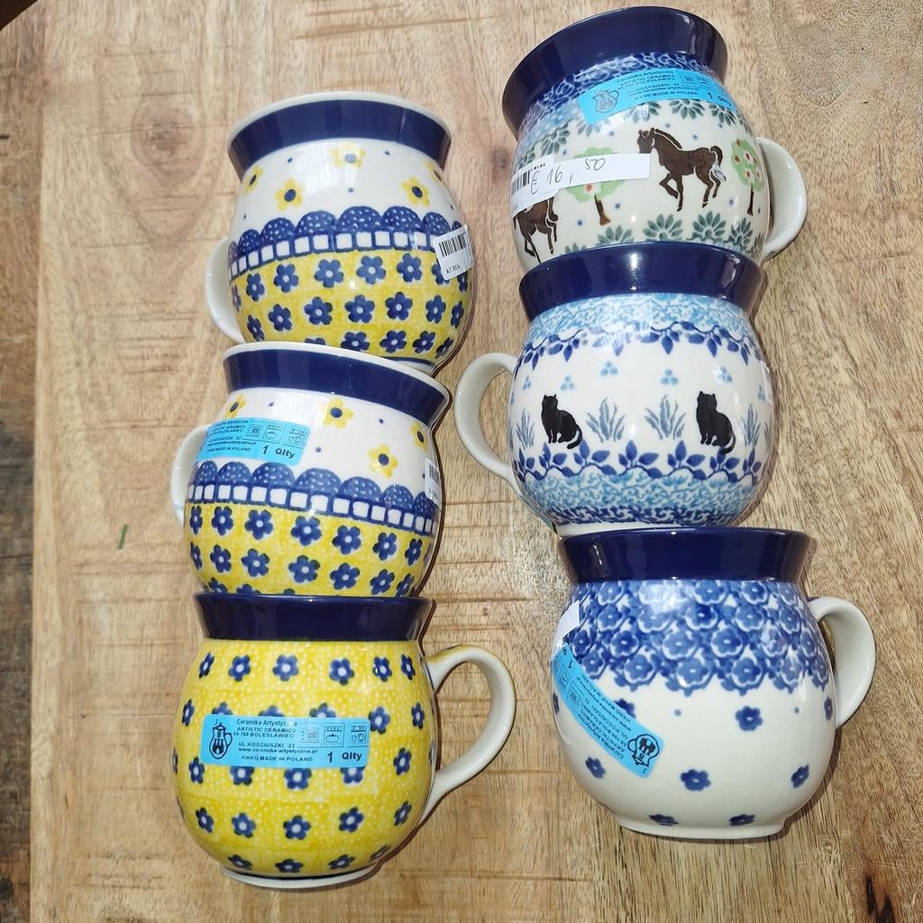 Boerenmok 240ml Bunzlau Castle Pools keramiek-nieuw, Keramiek, Overige typen, Nieuw, Ophalen of Verzenden