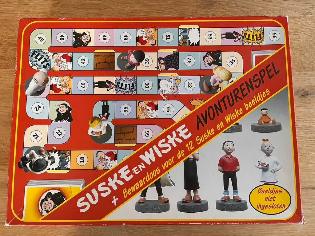 Suske en Wiske Avonturen Spel met 5 Parastone beeldjes, Ophalen of Verzenden