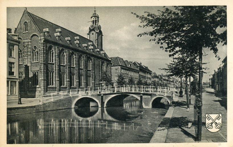 LEIDEN – Academiegebouw Universiteit Rapenburg 1960 (VK233), Verzenden, 1940 tot 1960, Ongelopen, Zuid-Holland