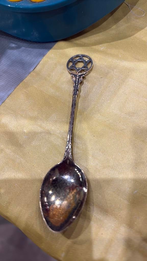 Verzilverd lepeltje, Antiek en Kunst, Antiek | Bestek, Ophalen of Verzenden