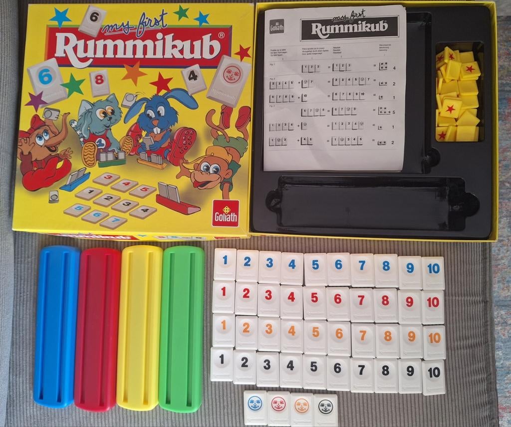 My first Rummikub, Hobby en Vrije tijd, Gezelschapsspellen | Bordspellen, Een of twee spelers, Ophalen of Verzenden, Zo goed als nieuw