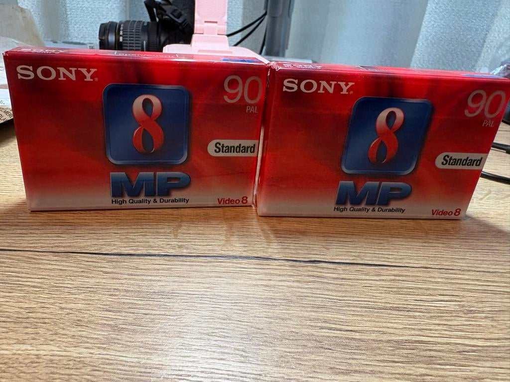 Sony Video 8 MP 90 minuten videobanden (2 stuks), Alle leeftijden, Ophalen of Verzenden, Nieuw in verpakking, Overige genres