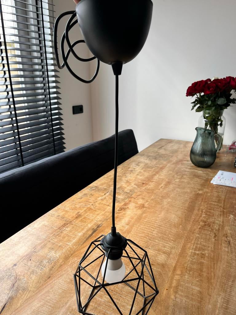 IKEA Hemma hanglamp met Brunsta kap, Ophalen, Zo goed als nieuw, Metaal, 75 cm of meer