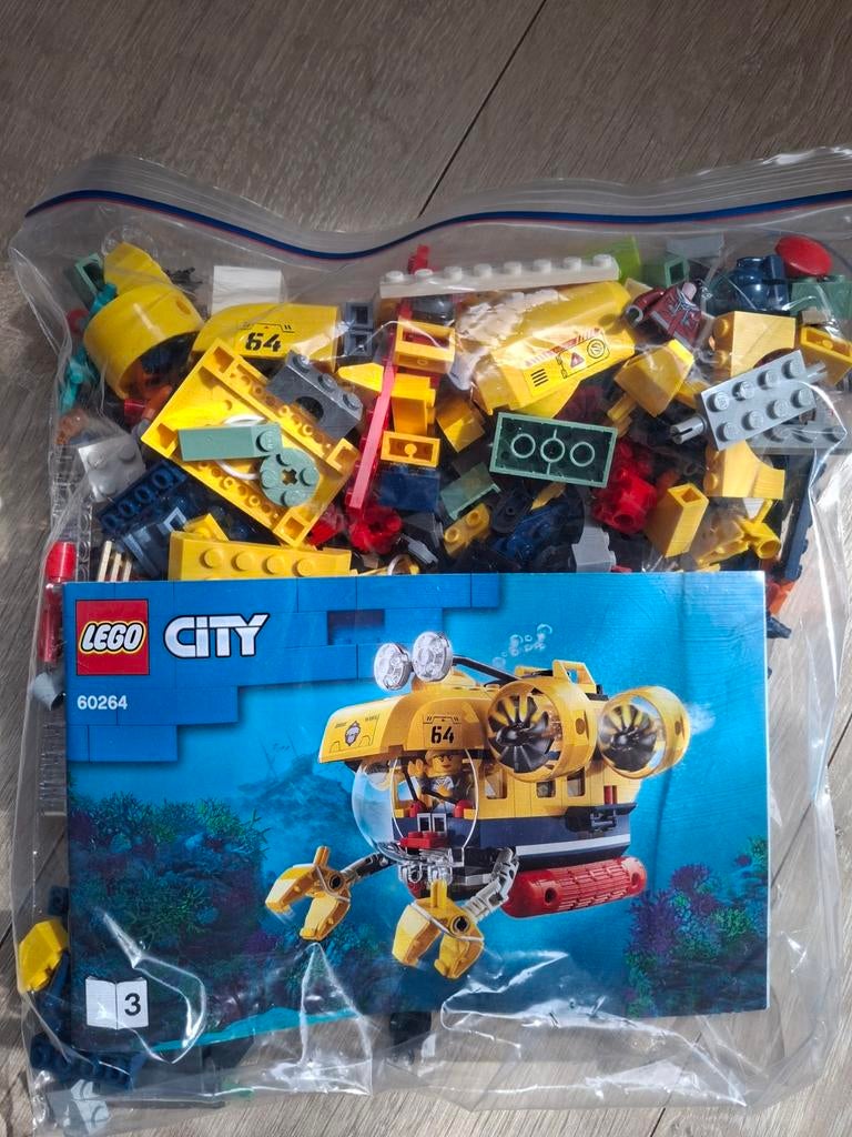 Lego City Duikboot 60264 - Compleet met boekje, City, Lego, Compleet, Ophalen of Verzenden