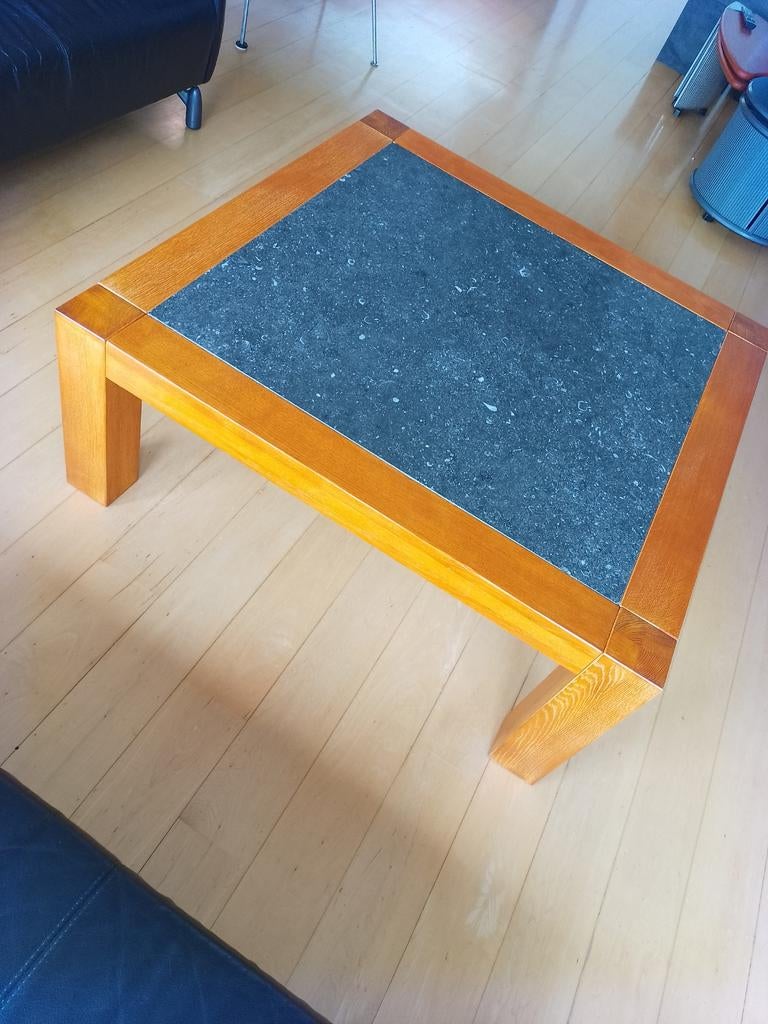 Salontafel met leisteen blad, Ophalen, Gebruikt, Overige materialen, Modern