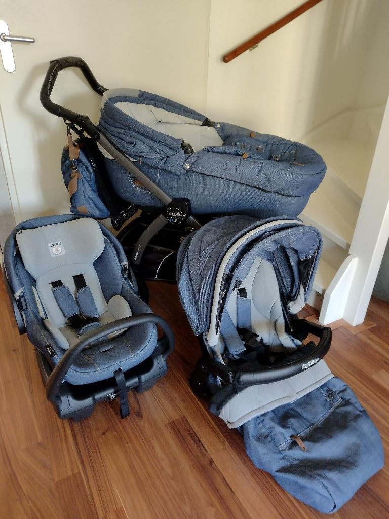 Kinderwagen 3 in 1, Kinderen en Baby's, Kinderwagens en Combinaties, Gebruikt, Combiwagen, Overige merken, Met autostoeltje, Met reiswieg