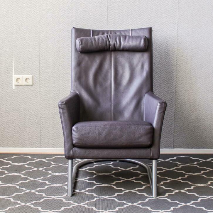 Fraaie Montis Madonna fauteuil - Aubergine, Niet ingevuld, Niet ingevuld, Leer, Ophalen of Verzenden