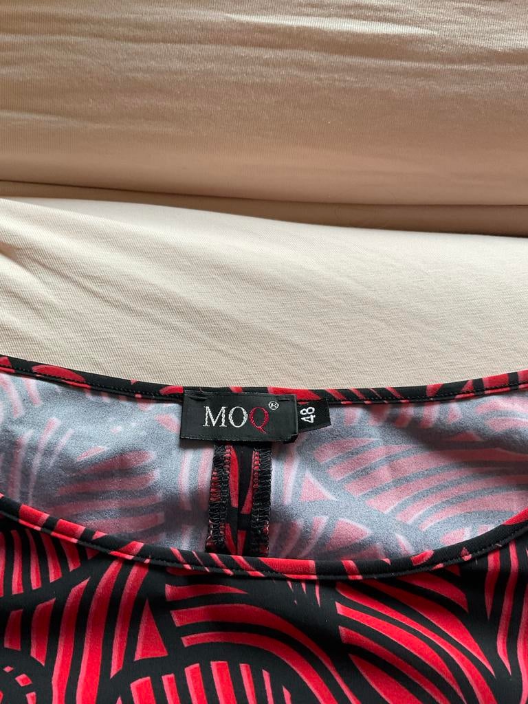 MOQ Travelstof Jurk Maat 48 - Zo goed als nieuw, Ophalen of Verzenden, Zo goed als nieuw, Maat 46/48 (XL) of groter