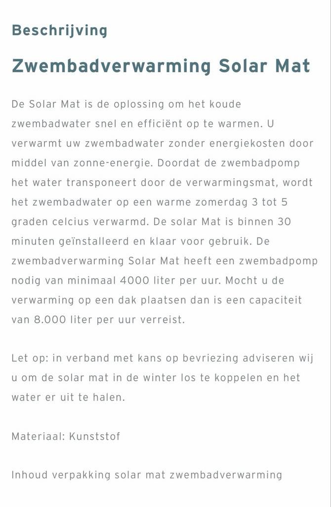 Intex zwembad 3x6m met pomp, zoutwatersysteem & solarmatten, Ophalen, 80 tot 120 cm, 300 cm of meer, Zo goed als nieuw