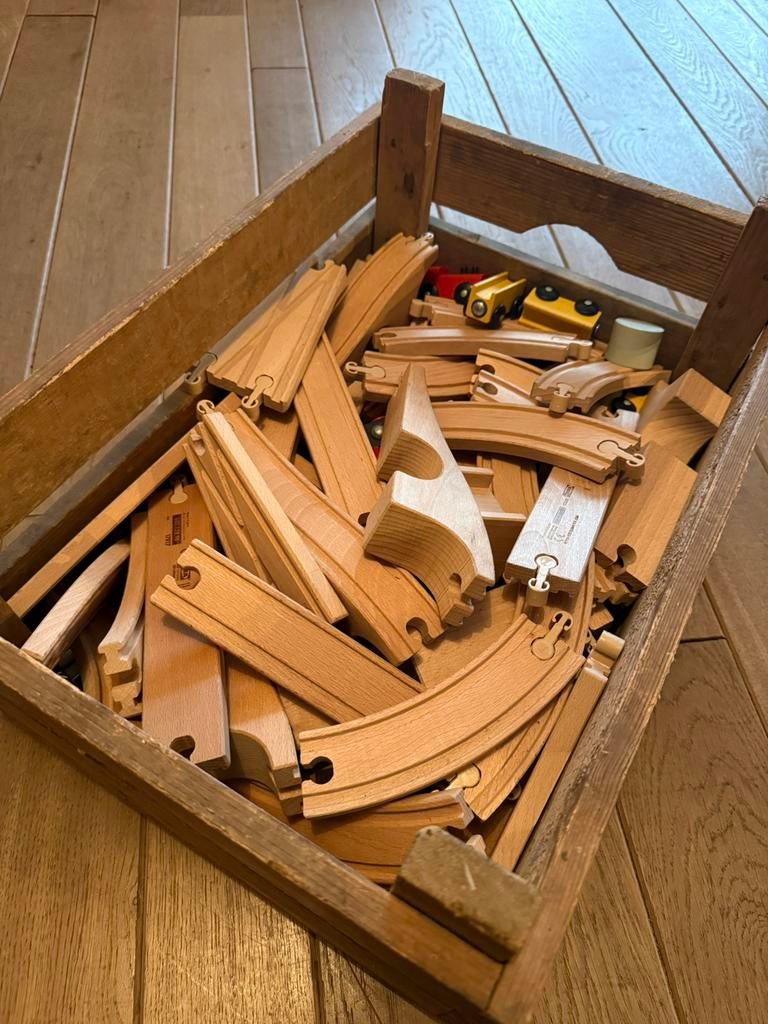 Houten treinset, Ophalen, Zo goed als nieuw