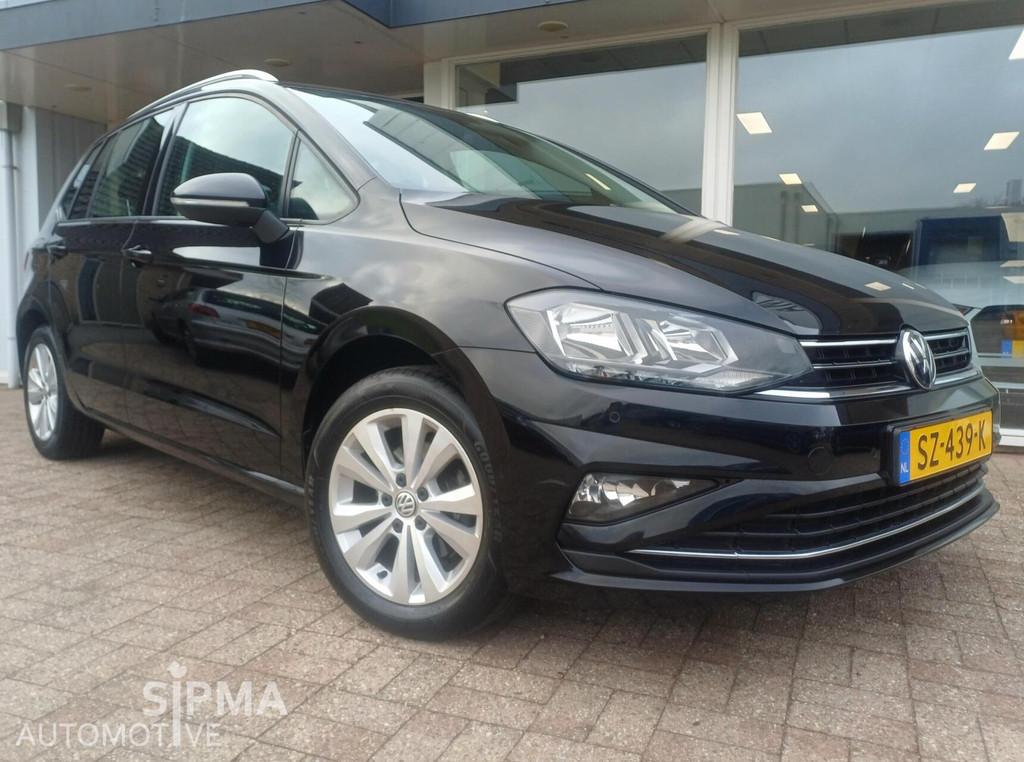 VW Golf Sportsvan 110pk/2018/Comfortline/Trekhaak/103dkm/pdc, Auto's, Voorwielaandrijving, Stof, Gebruikt, Zwart