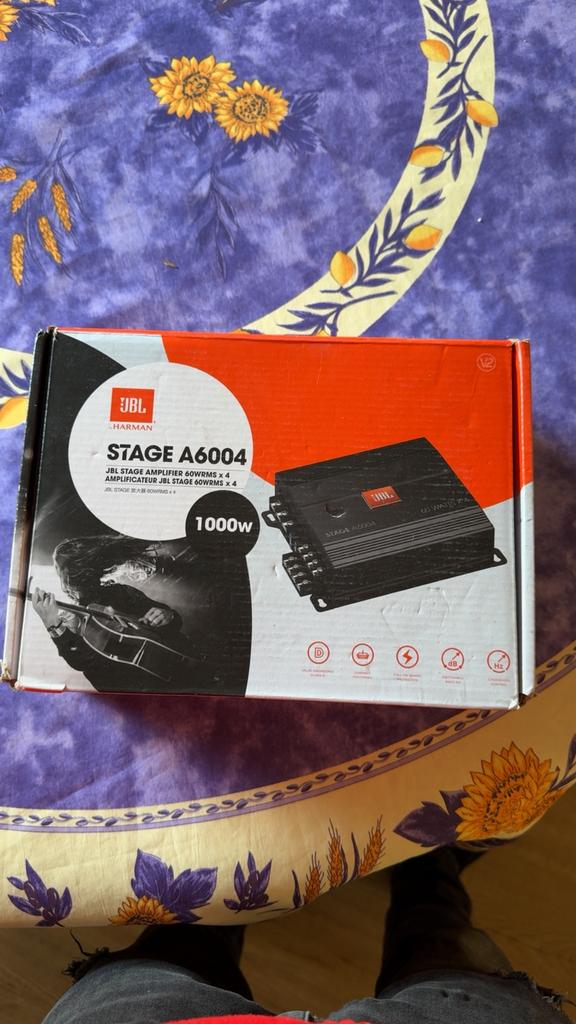 NIEUW: JBL Stage A6004 4-Kanaals Auto Versterker (1000W Peak, Ophalen