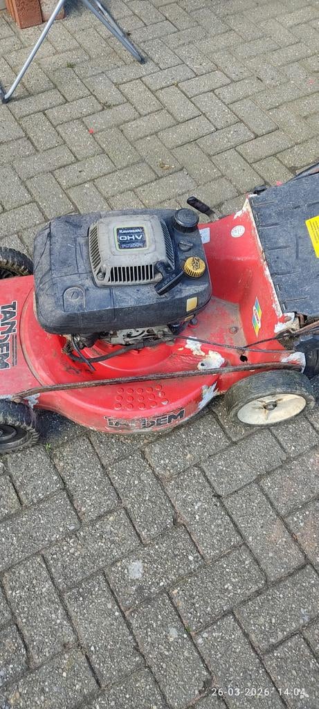 Kawasaki benzine grasmaaier, Ophalen of Verzenden, Gebruikt